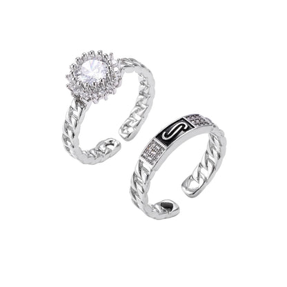 Kosmischer Ketten-Halo-Ring - Vondora