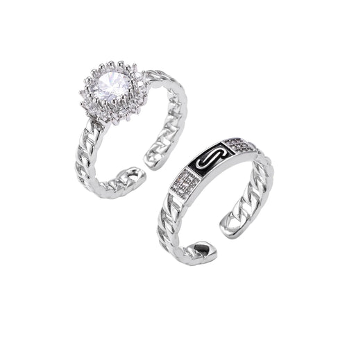 Kosmischer Ketten-Halo-Ring - Vondora