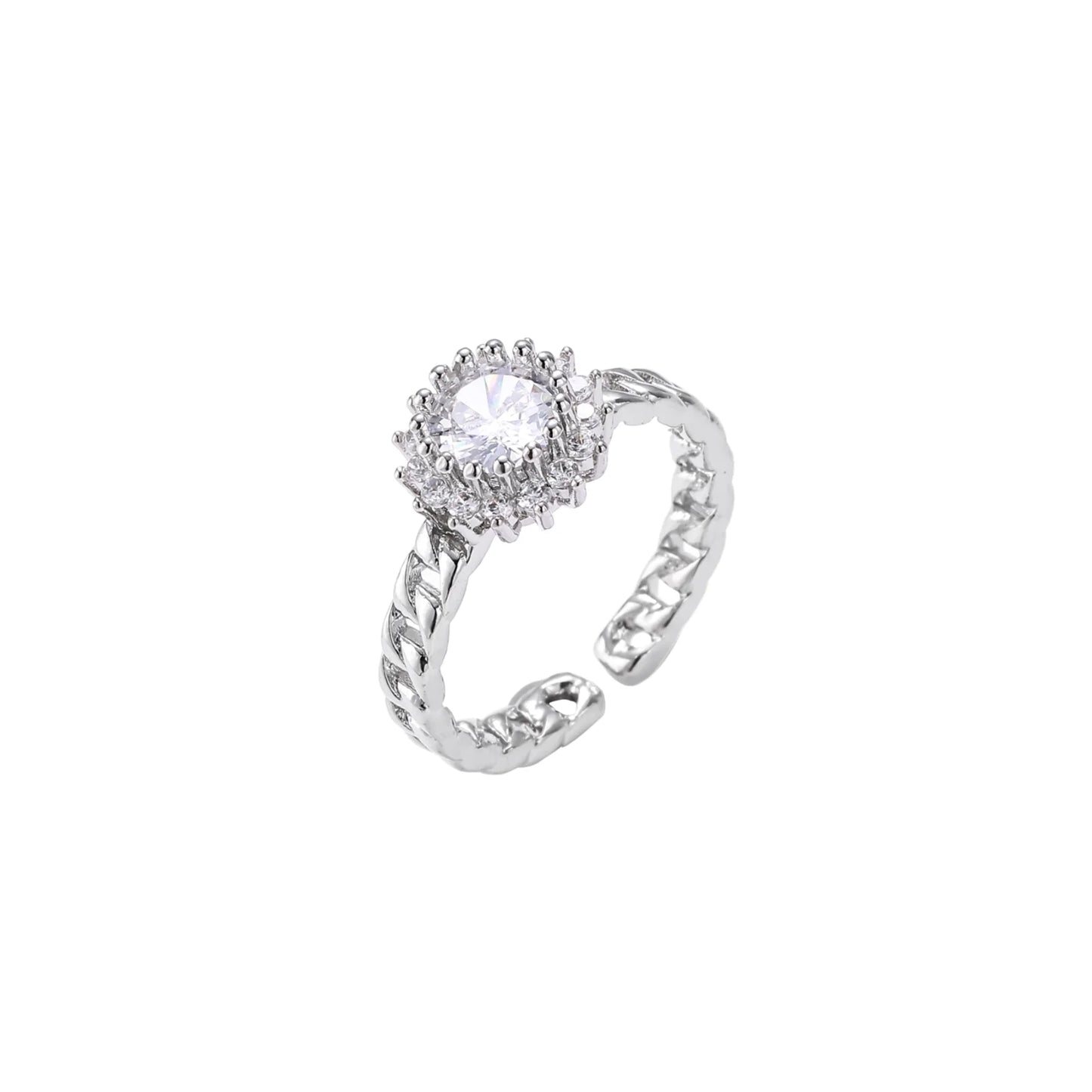 Kosmischer Ketten-Halo-Ring - Vondora