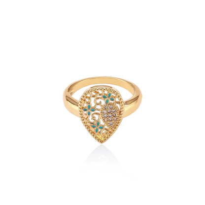 Golden Blossom Ring