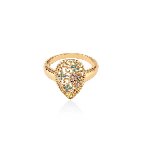 Golden Blossom Ring