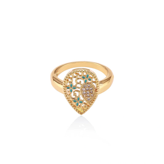 Golden Blossom Ring