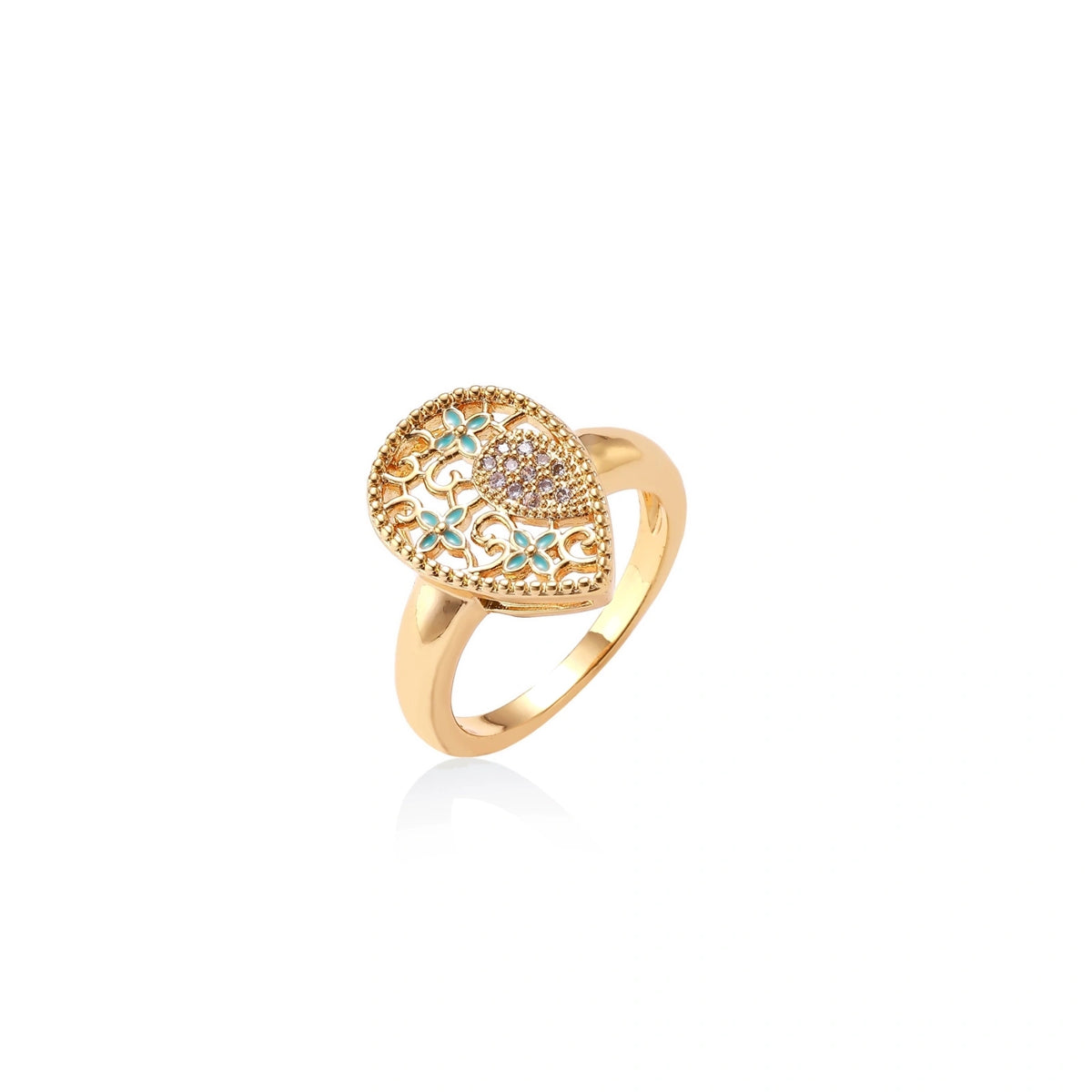 Golden Blossom Ring