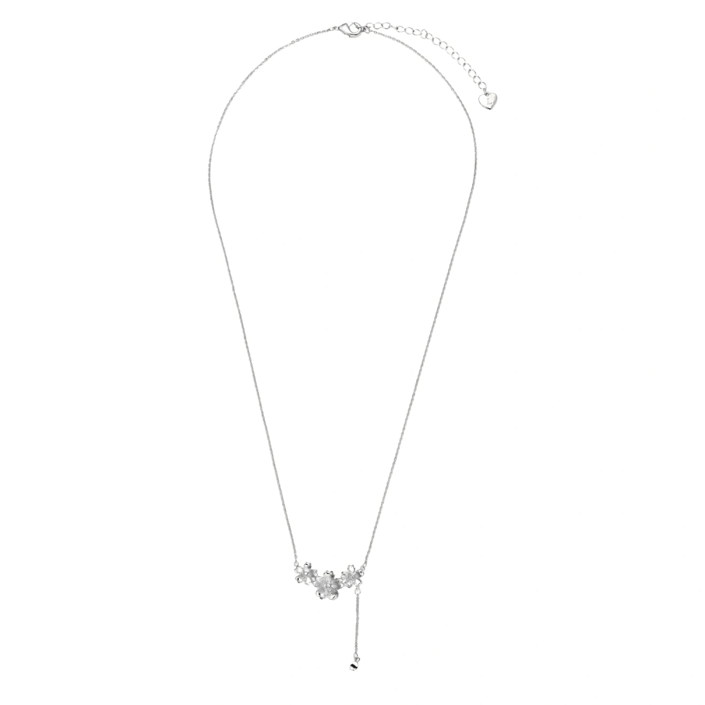 Silberne Blüten-Lariat - Vondora