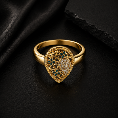 Golden Blossom Ring