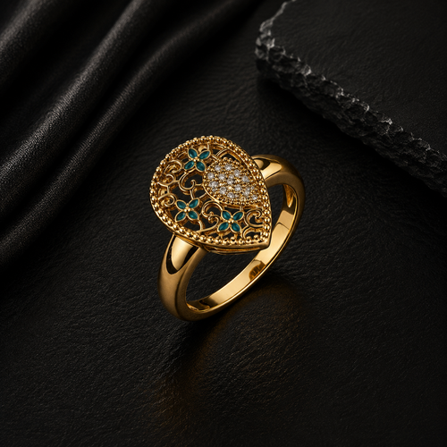 Golden Blossom Ring